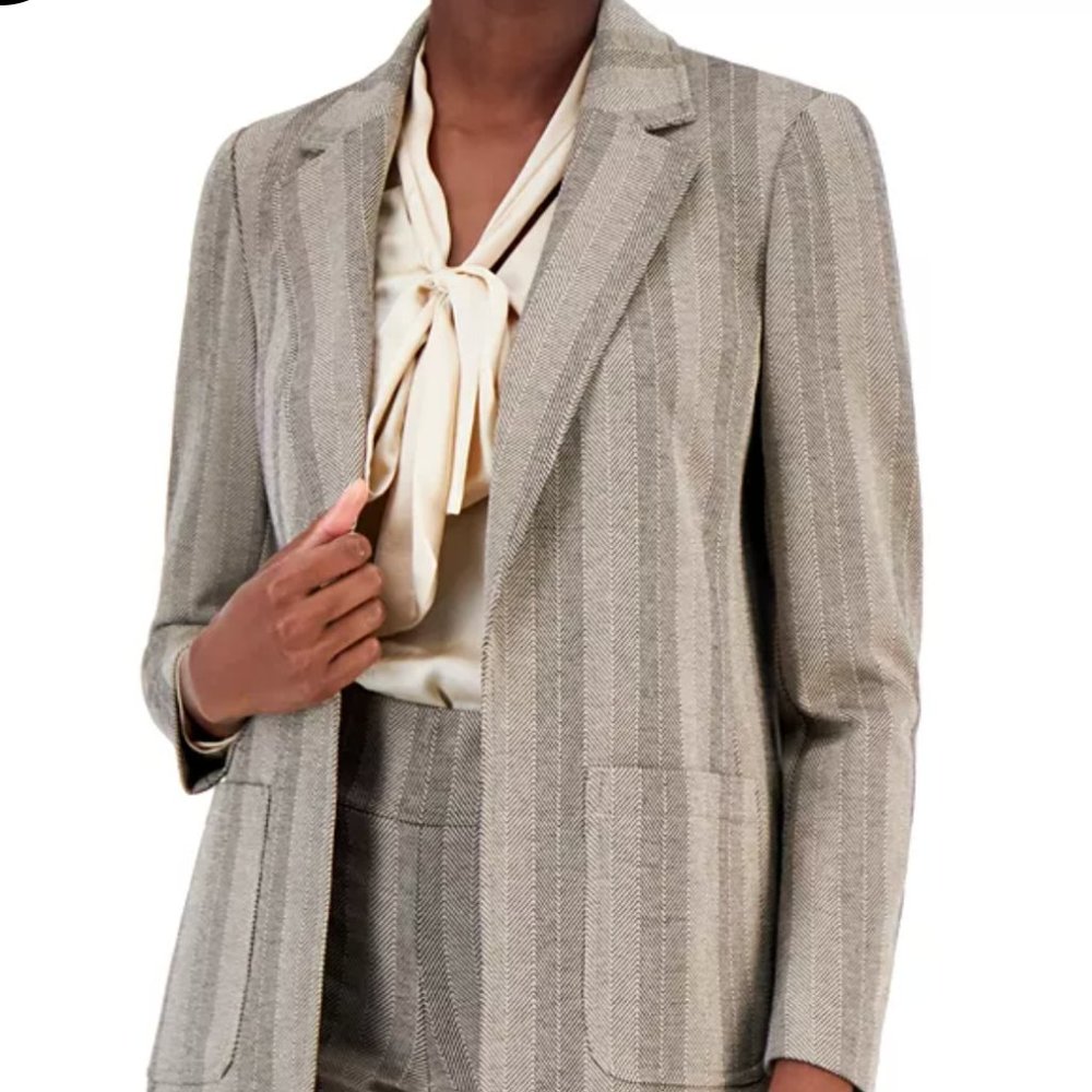 Anne Klein Chevron Jacket, S
